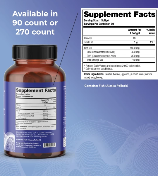 TherOmega® Omega-3 Fish Oil x270
